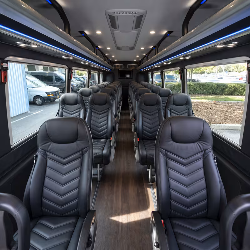 15-35 Passenger Minibus Interior
