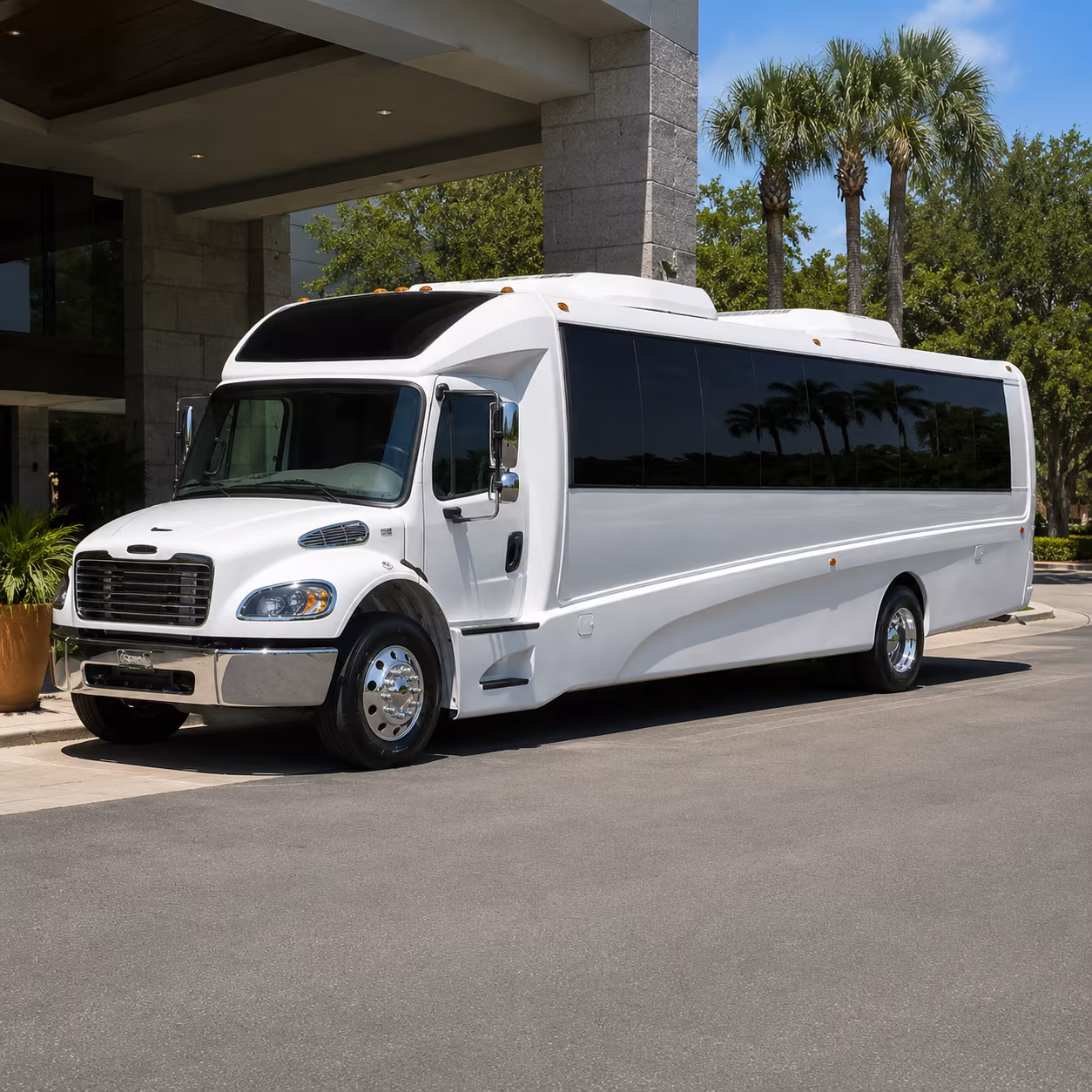 Kansas City Airport Shuttle & Transportation party bus interior
