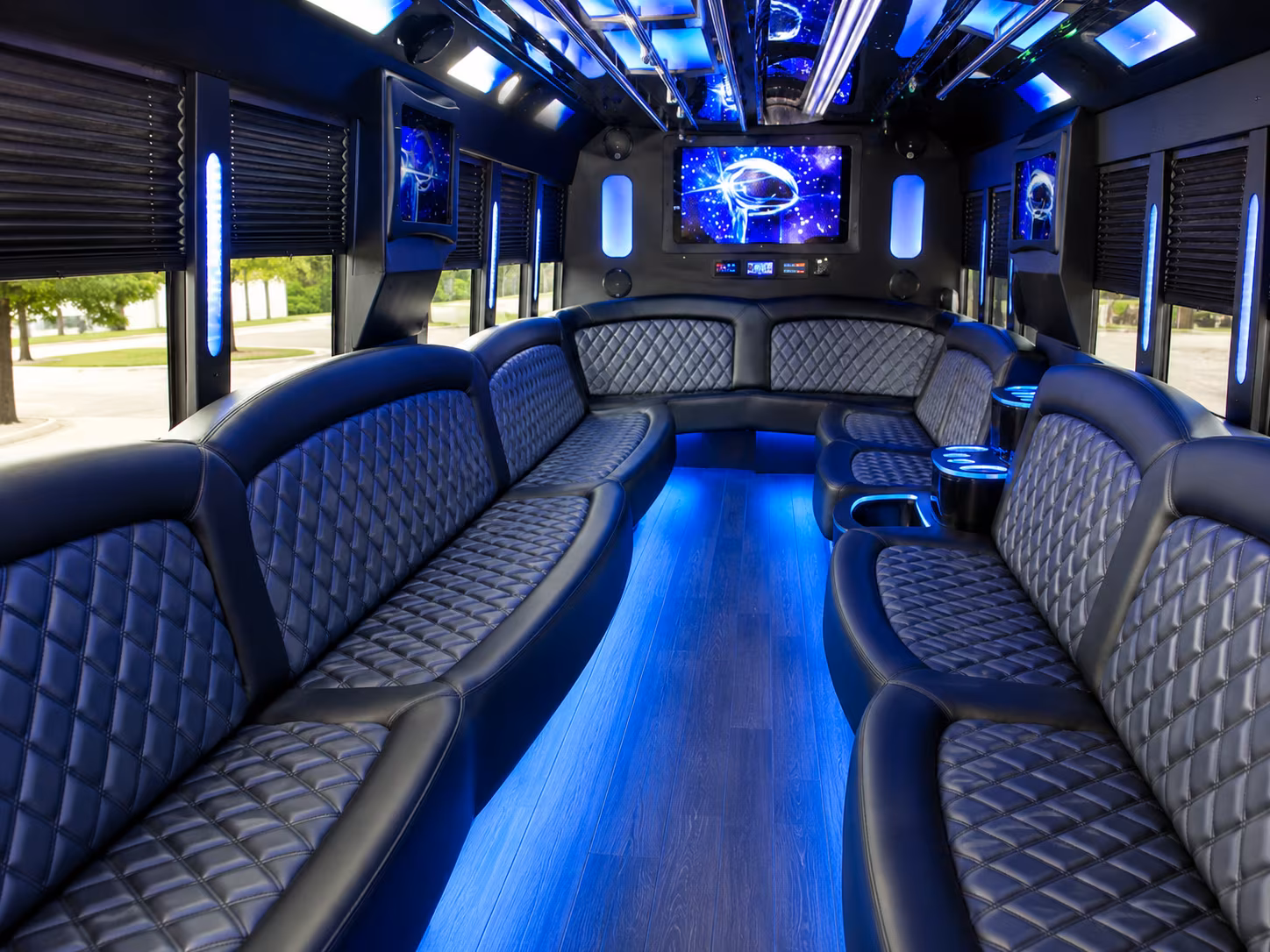 Kansas City Bachelor & Bachelorette Transportation party bus exterior