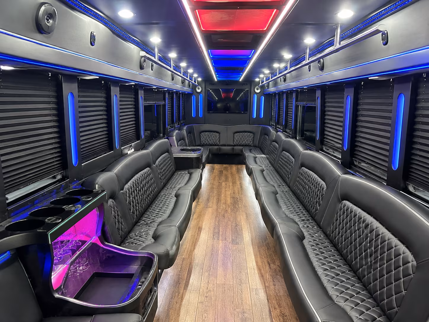 Kansas City Birthday, Sweet 16, & Quinceañera Transportation party bus exterior