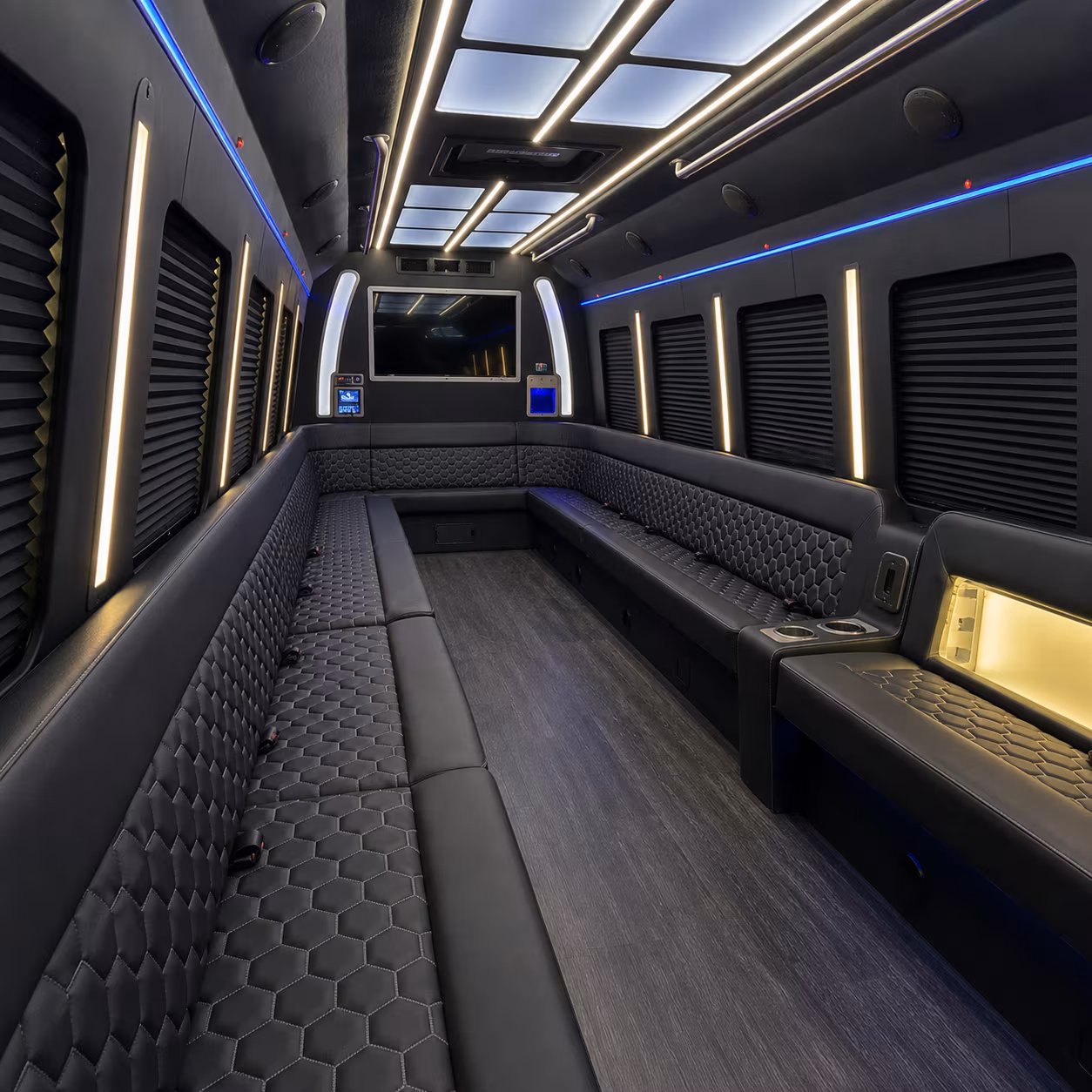 Kansas City Prom & Homecoming Transportation party bus exterior