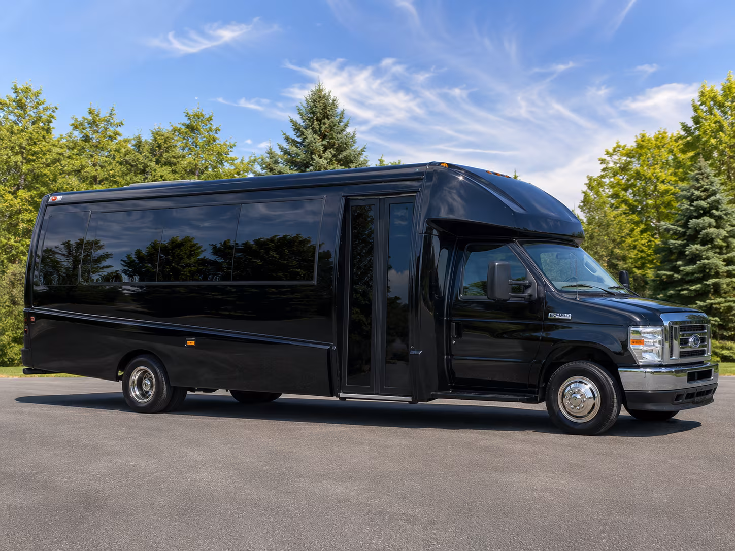 Kansas City School Event Transportation party bus exterior