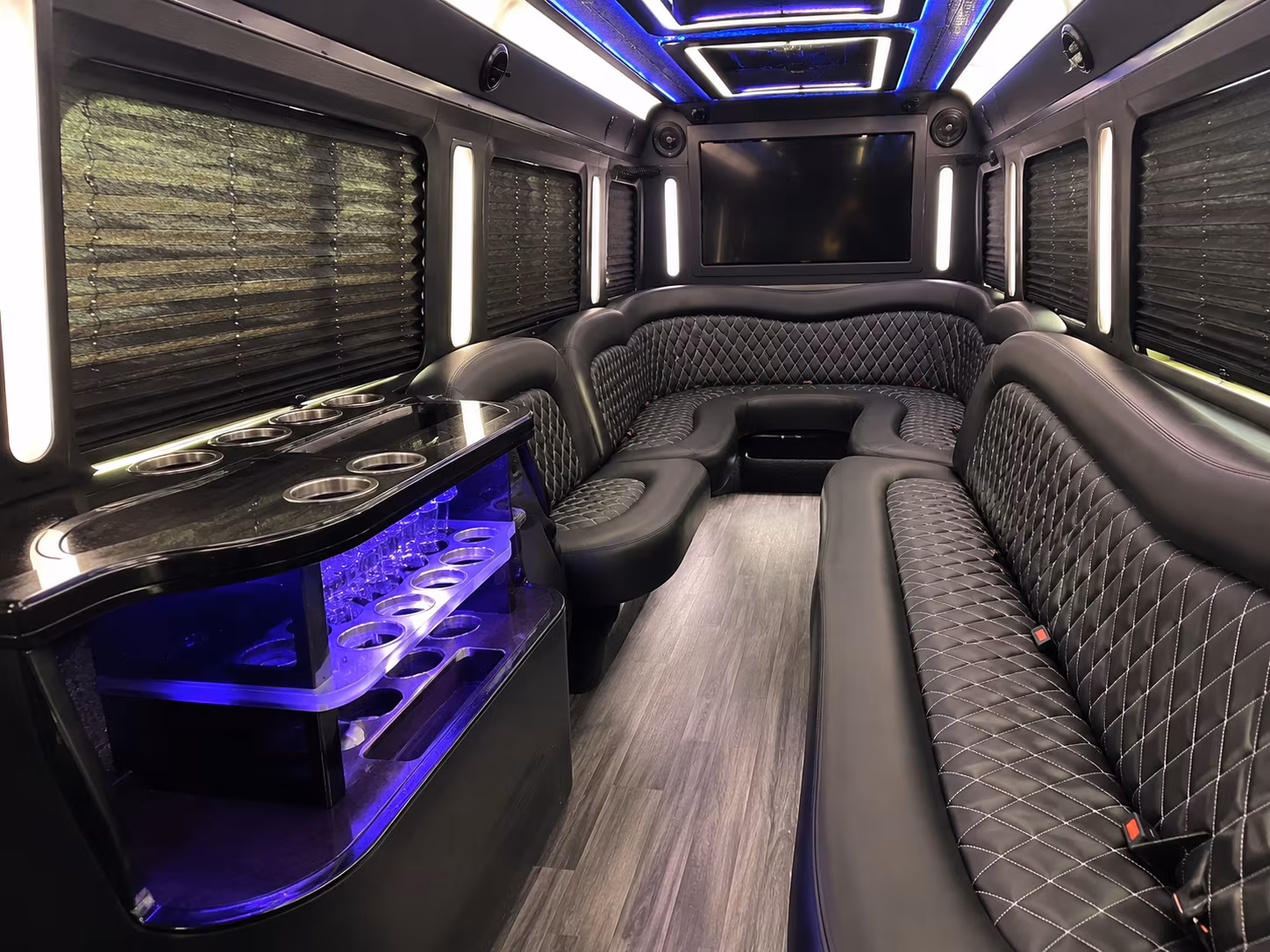 Kansas City Sporting Event Transportation party bus exterior