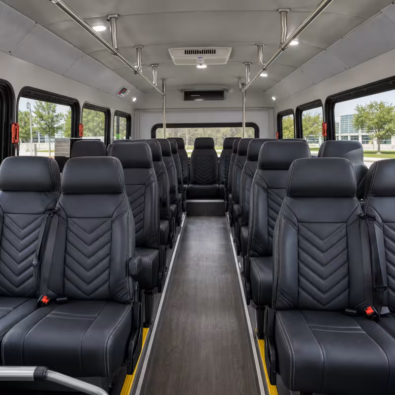 15-35 Passenger Minibus Interior