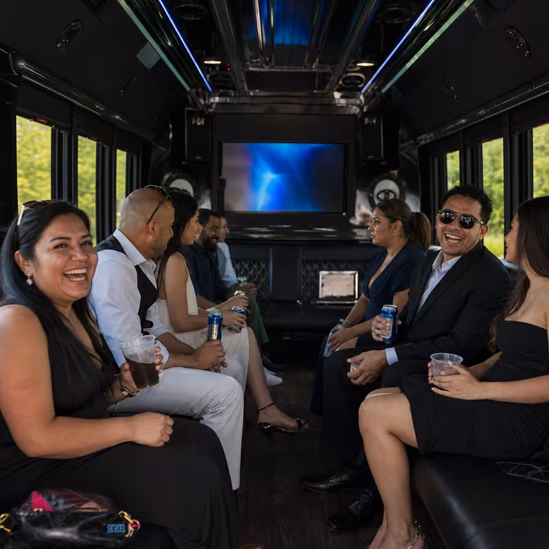 Black Mercedes Sprinter van staged for an Kansas City Private Event Transportation group